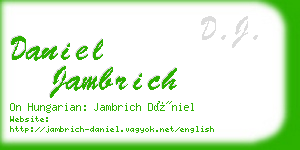 daniel jambrich business card